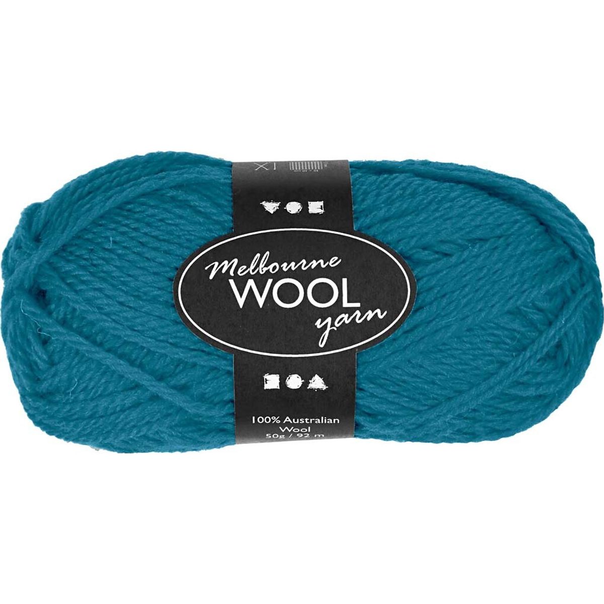 Uldgarn - Melbourne Wool - L 92 M - Petroleum - 50 G