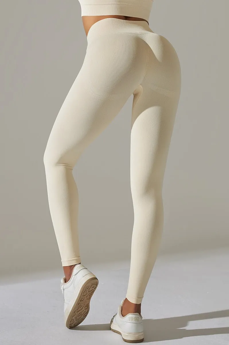 UltraFit scrunch leggings Beige - Medium (M) / Beige