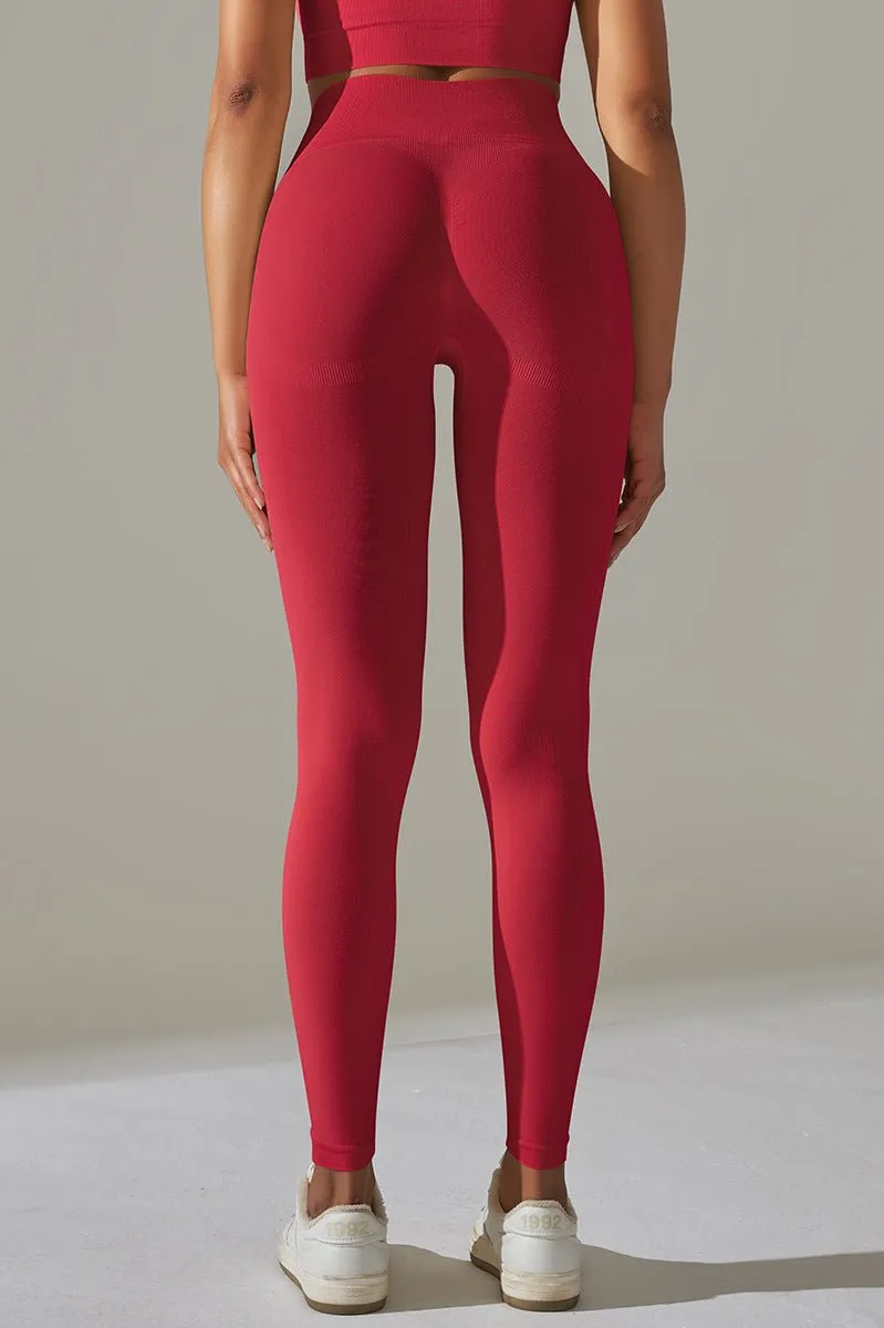 UltraFit scrunch leggings Red - Large (L) / Red