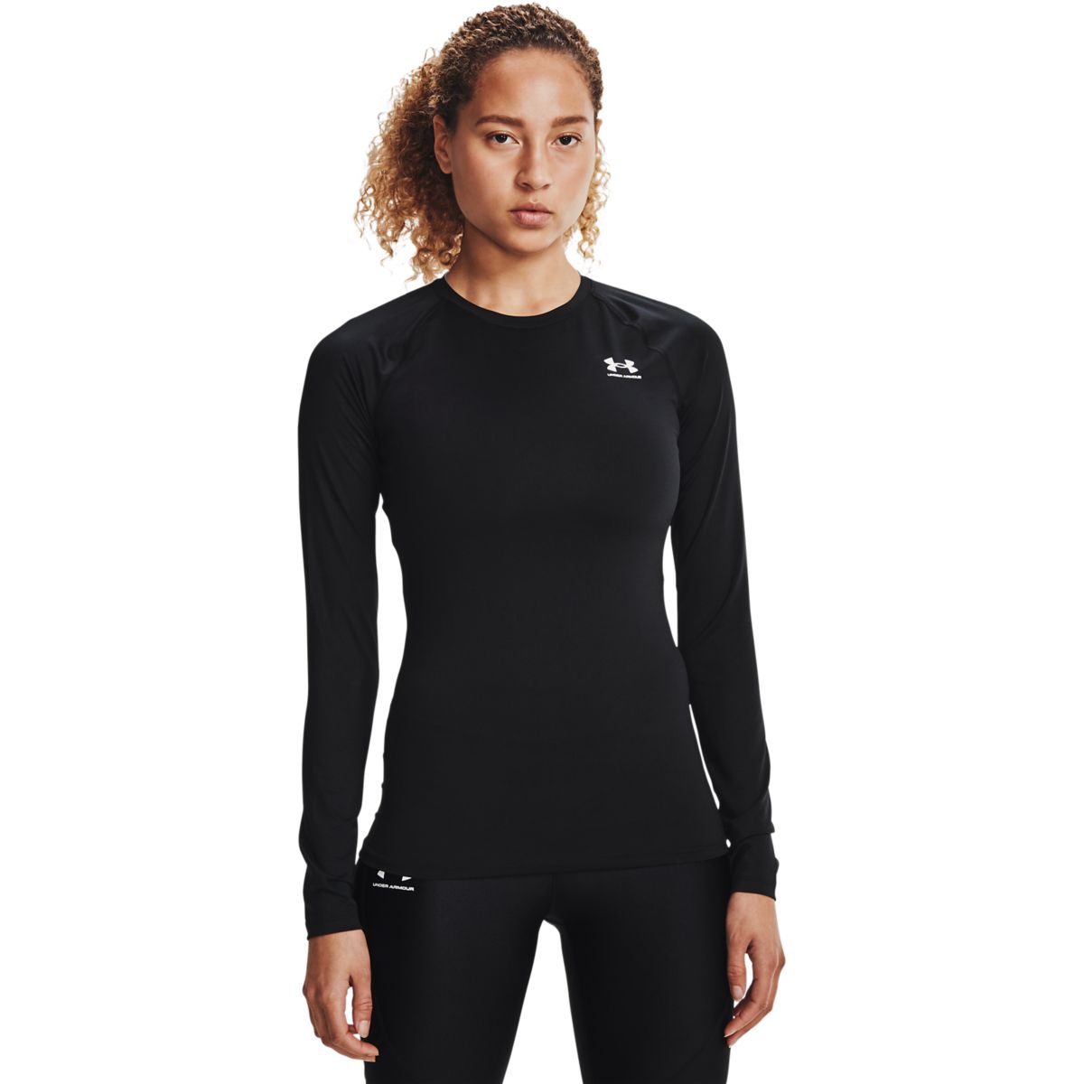 Under Armour Kvinder - HeatGear Compression Long Sleeve - Black XL