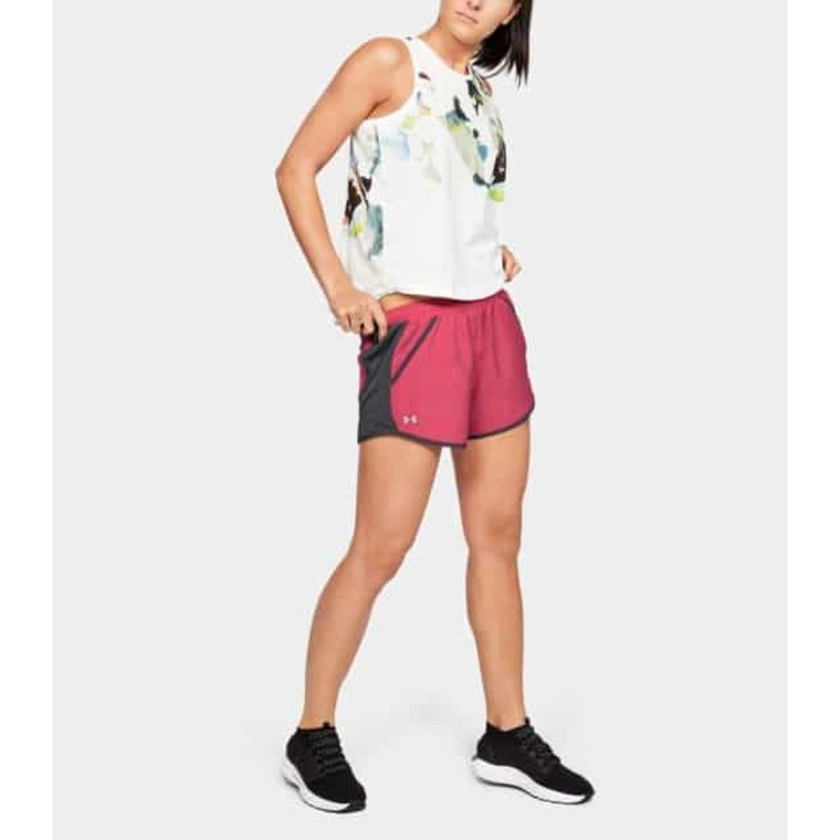 Under Armour Kvinder HeatGear Fly-By Shorts - Impulse Pink L