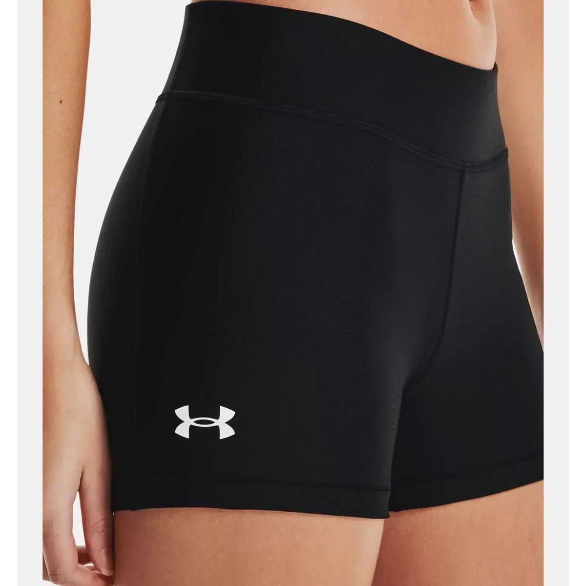 Under Armour Kvinder - HeatGear Mid-Rise Shorty - Sort XL