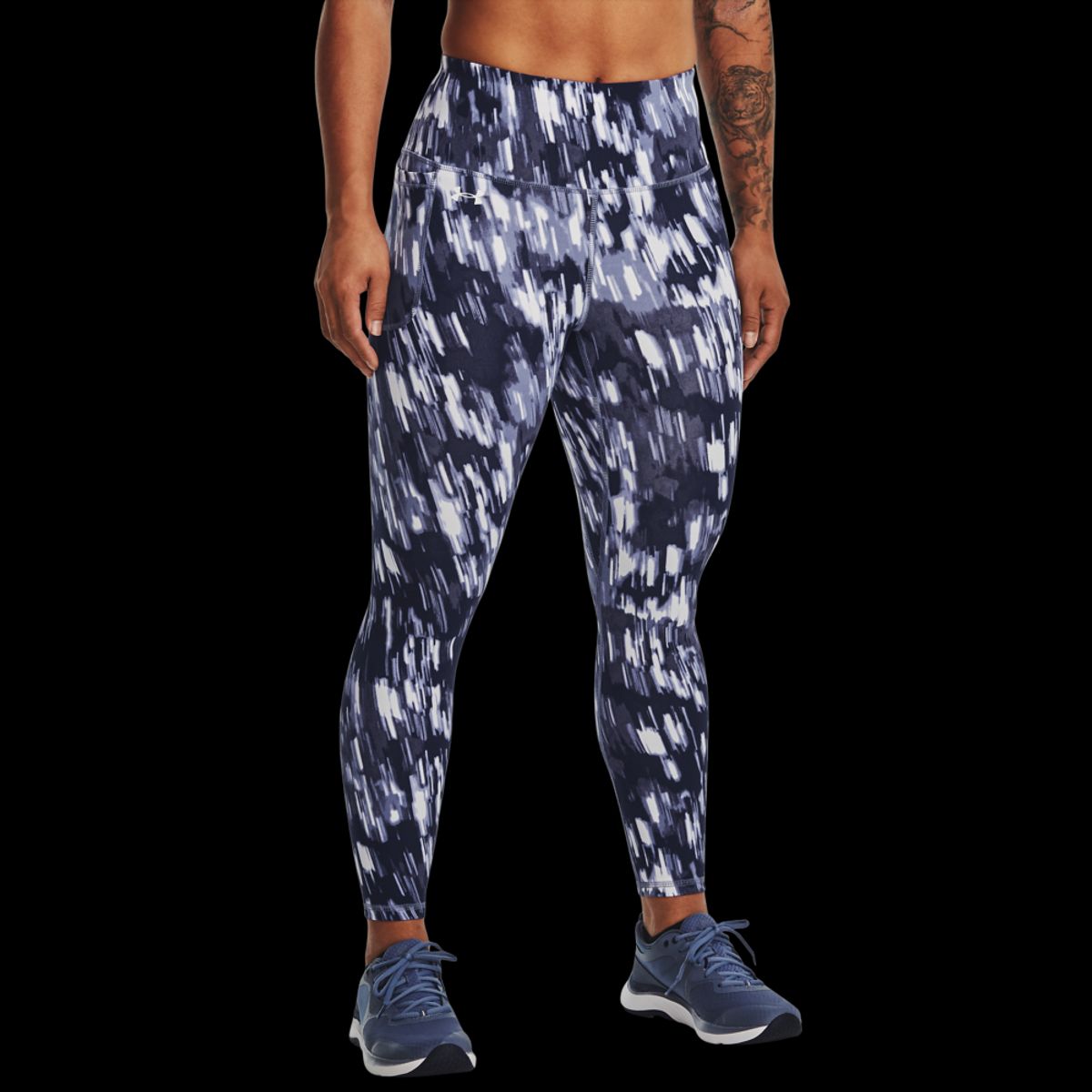 Under Armour Kvinder - Motion Printed Ankle Leggings - Aurora Purple XS