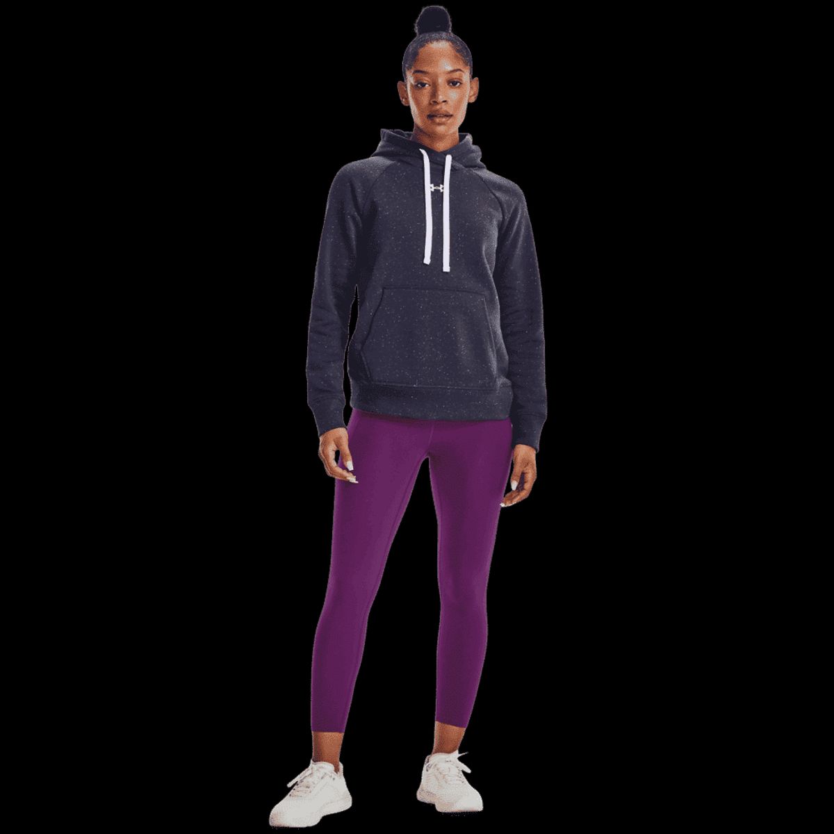 Under Armour Kvinder - Rival Fleece HB Hoodie - Tempered Steel XS