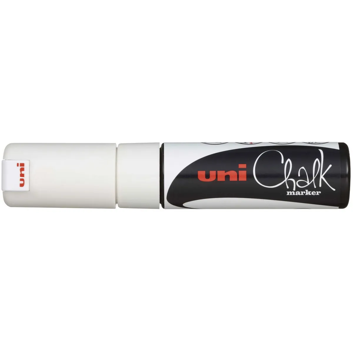 Uni Chalk 8K kridttusch 4mm hvid