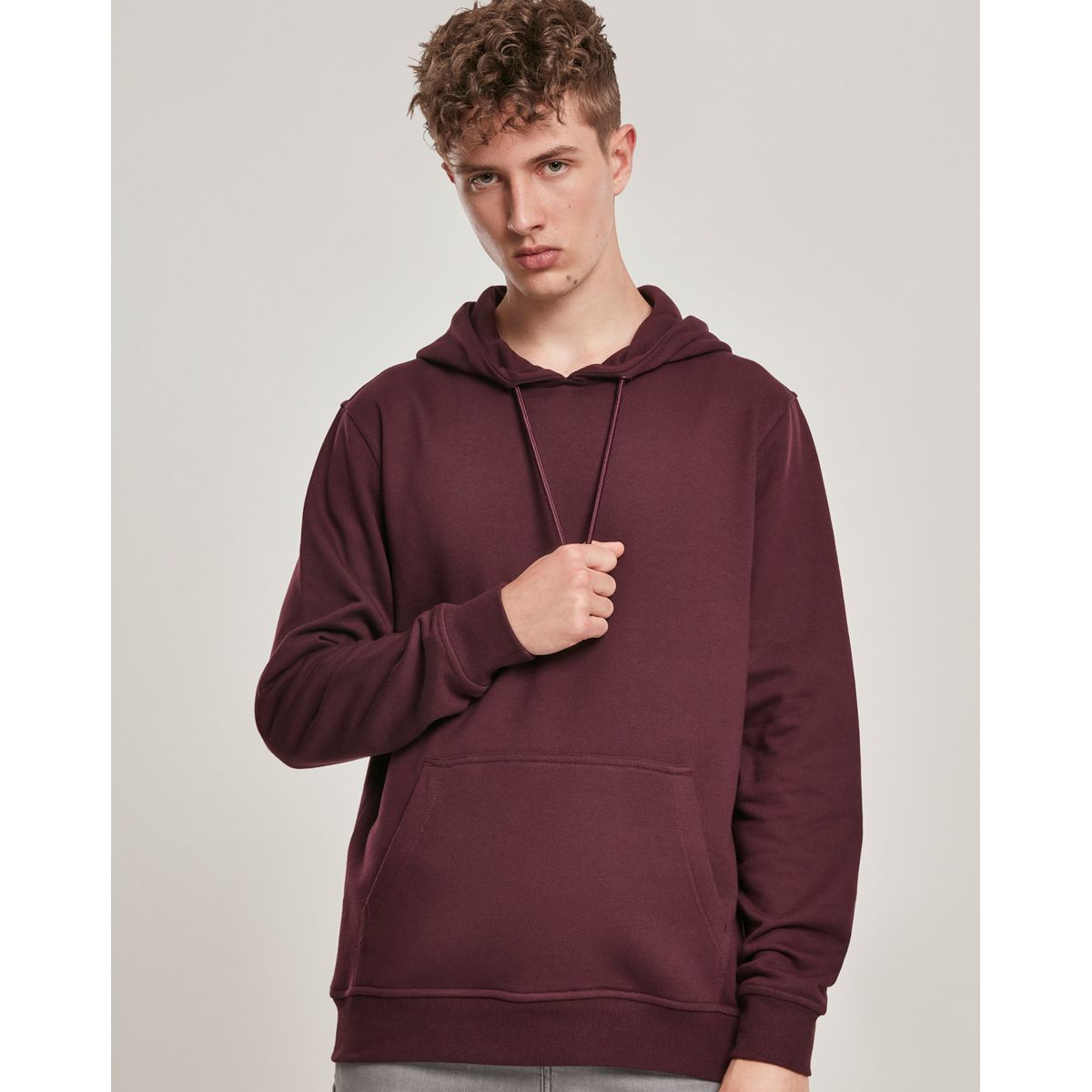 Urban Classics Basis Hoodie Bordeaux