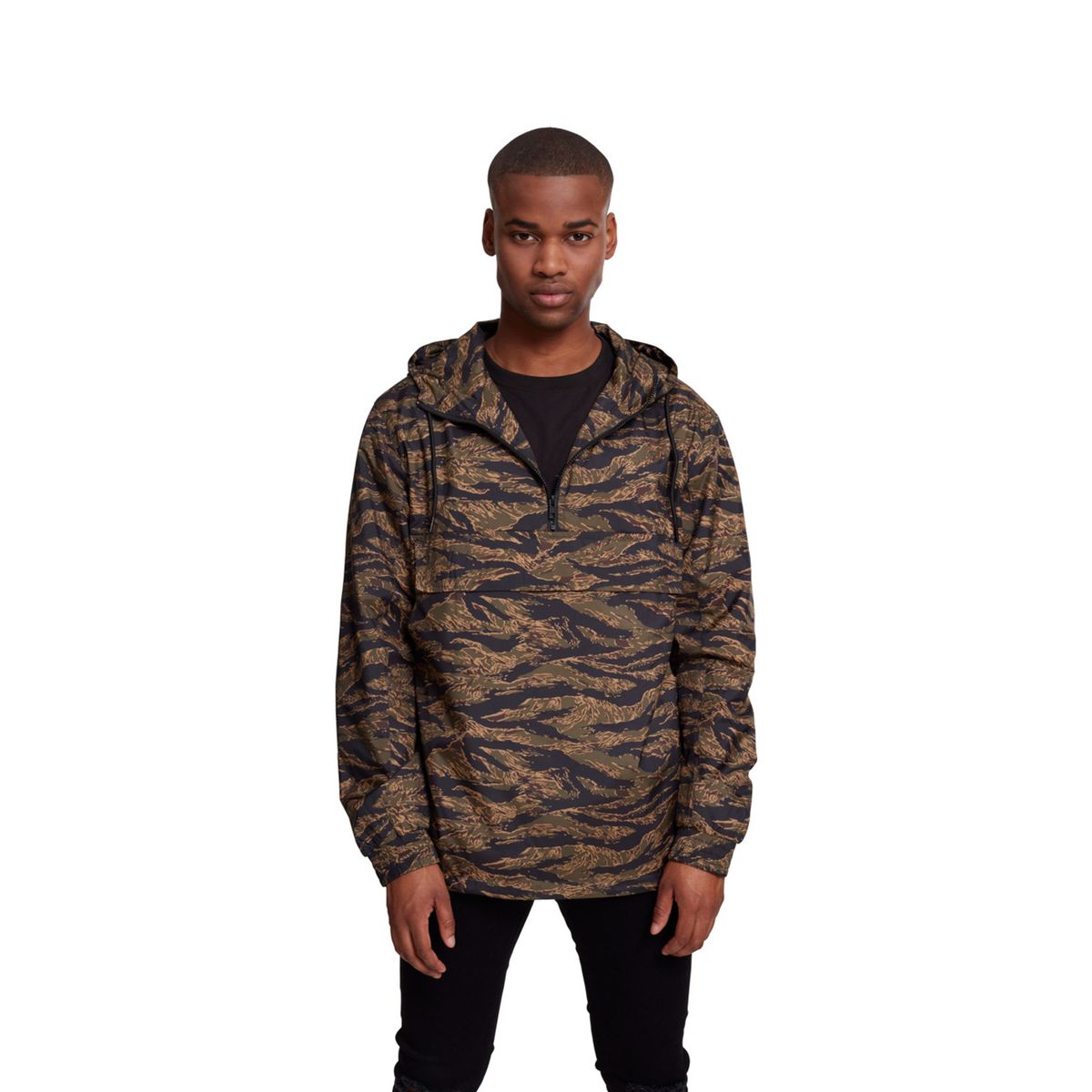 Urban Classics Camouflage Anorak Wood Camo