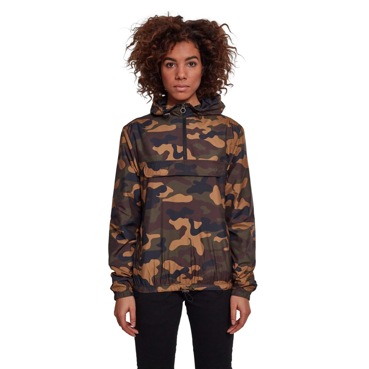 Urban Classics Camouflage Anorak Wood Camo M