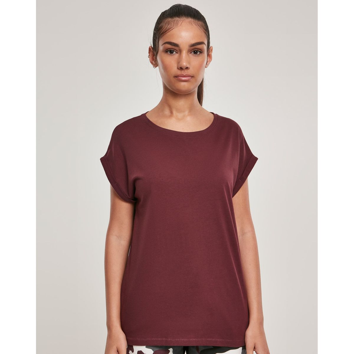 Urban Classics Dame Thirt ekstra Skuldre Bordeaux