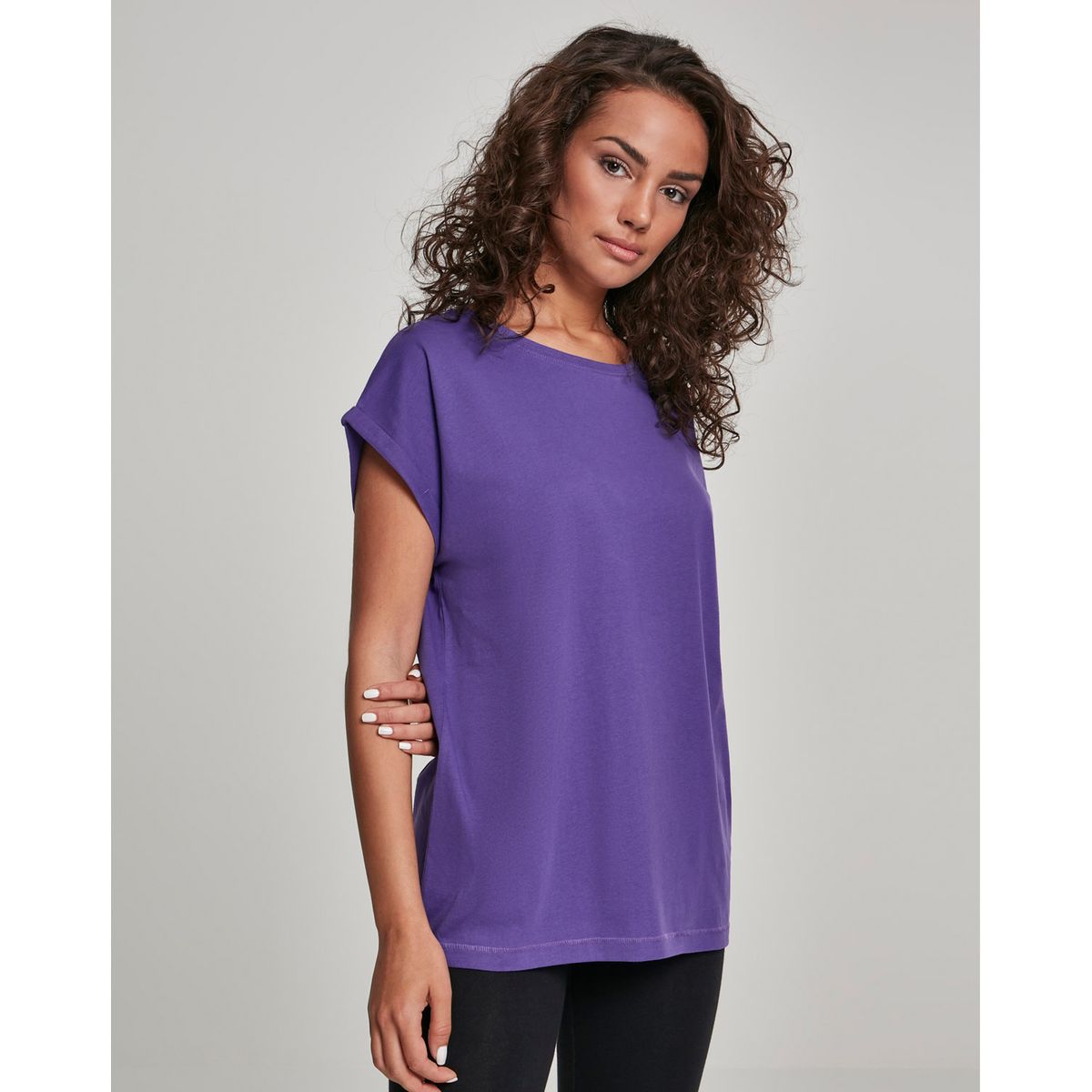 Urban Classics Dame Thirt ekstra Skuldre Ultra Violet