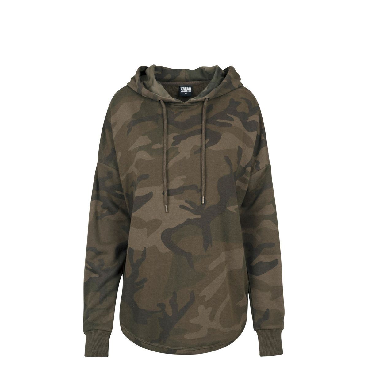 Urban Classics Oversized Camouflage Hoodie Oliven Camo XS