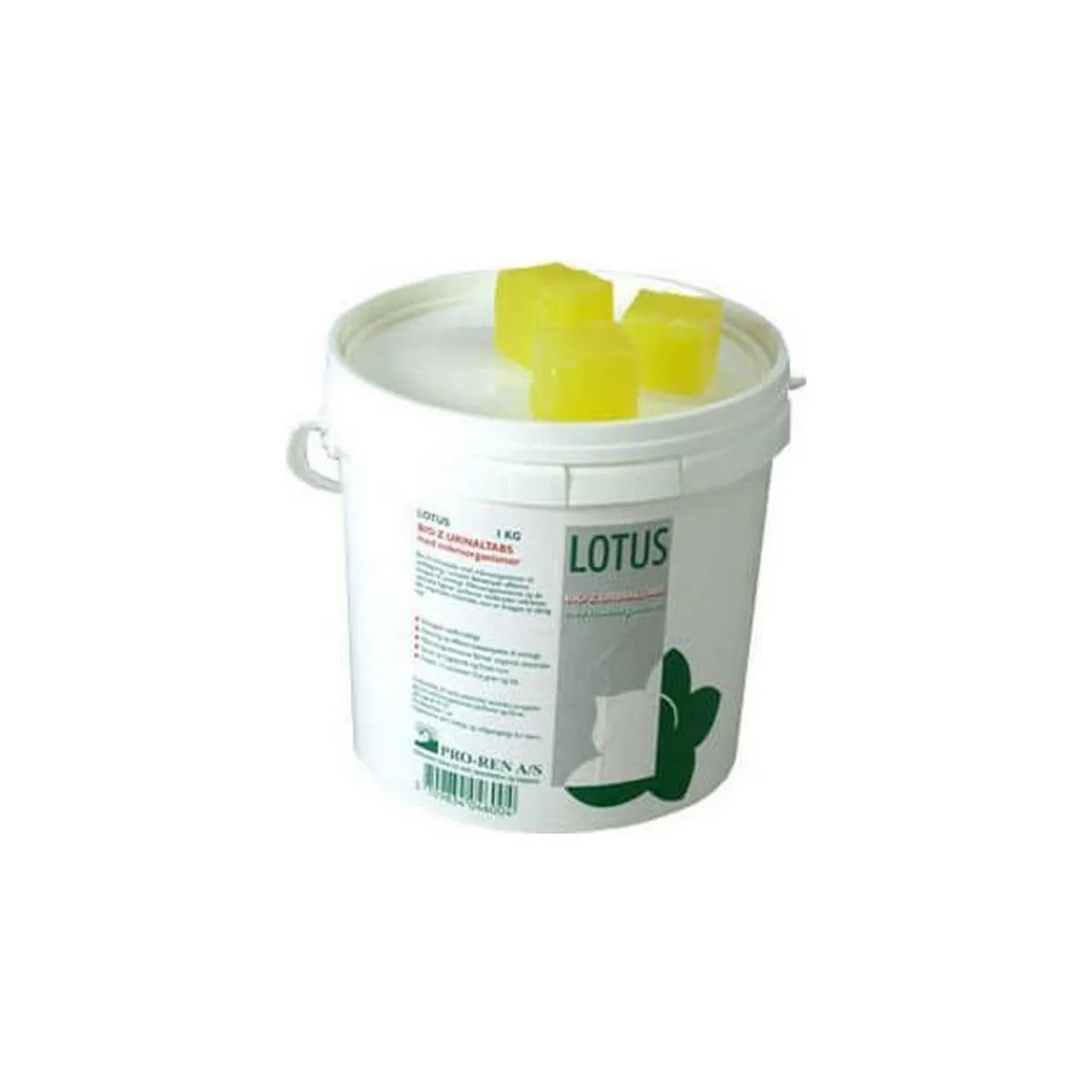 Urinalblok Lotus Bio-Z Citron med Farve/Parfume uden Gitter/Ophæng 1 kg / 45 stk