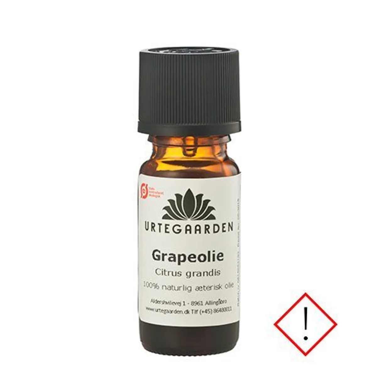 Urtegaarden Grapeolie Ø, 10ml.