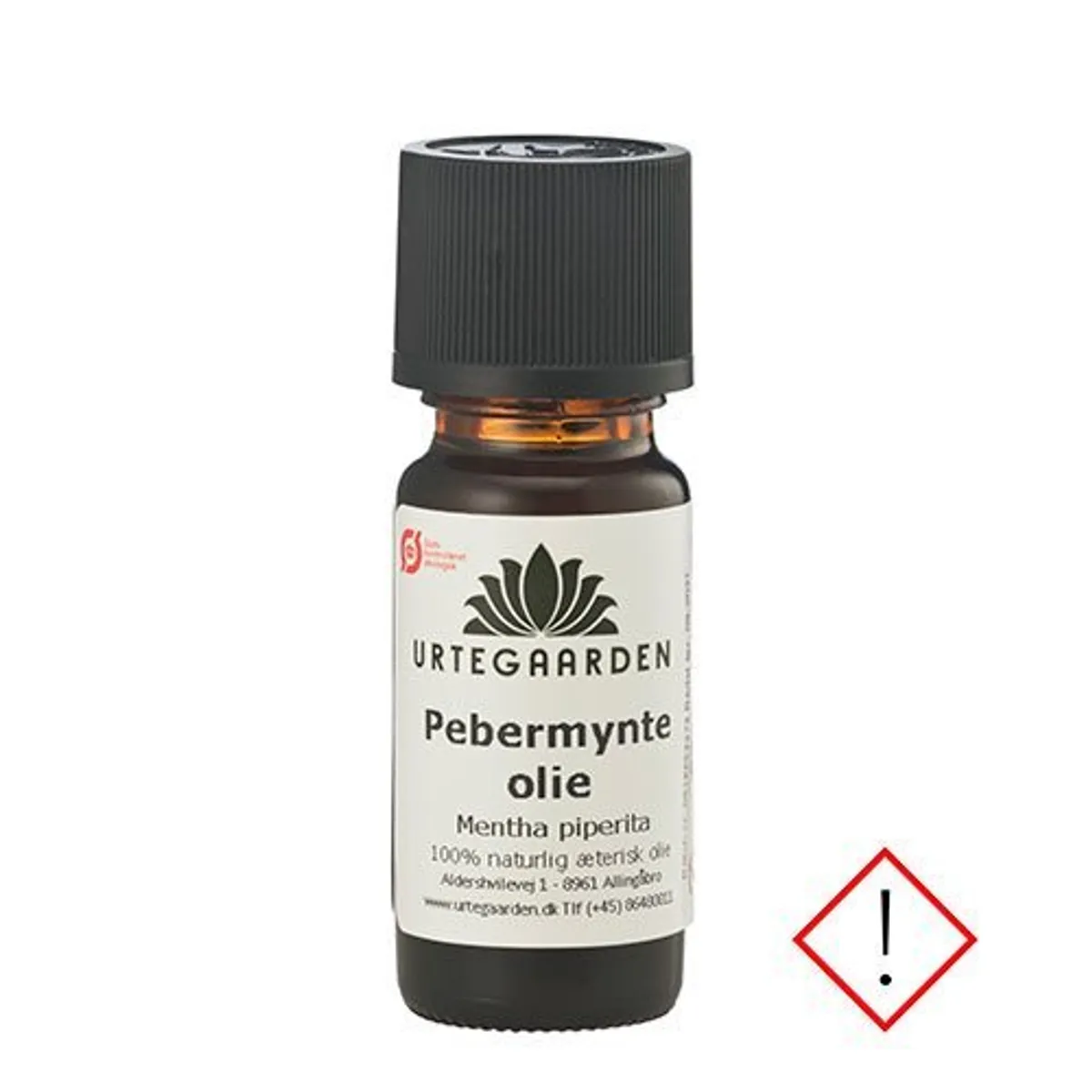 Urtegaarden Pebermynteolie Ø, 30ml.