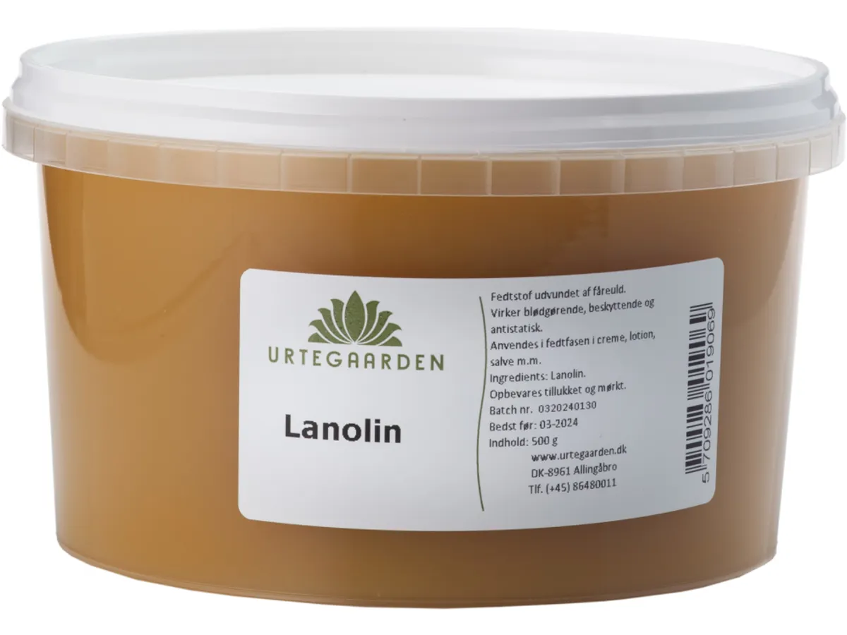 Urtegårdens 100% ren lanolin - 500 g