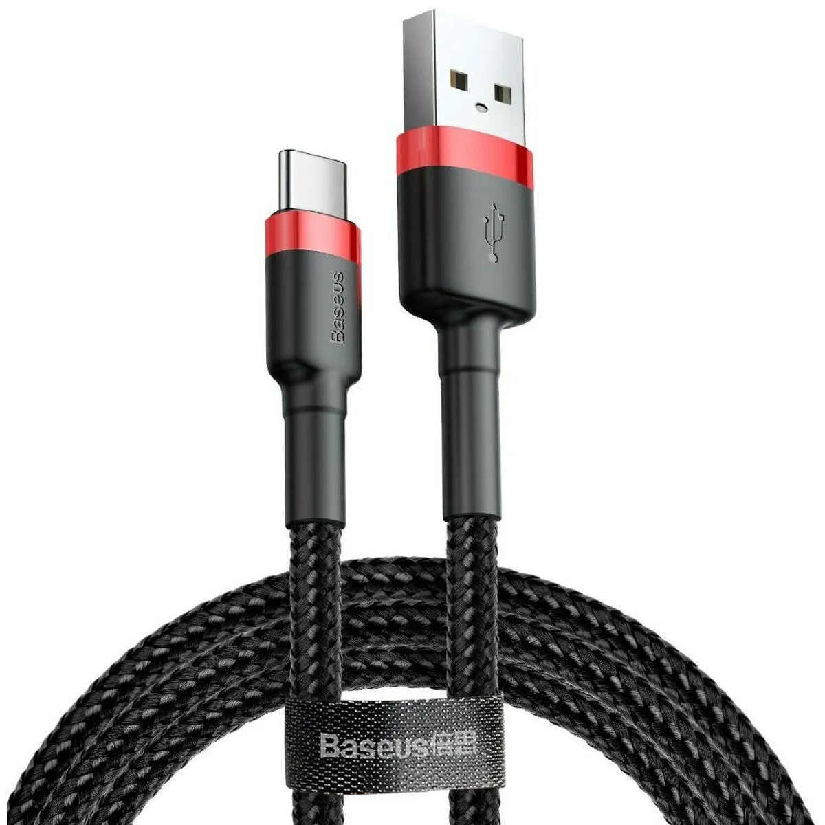 USB A til USB C-kabel Baseus Cafule Sort 2 m