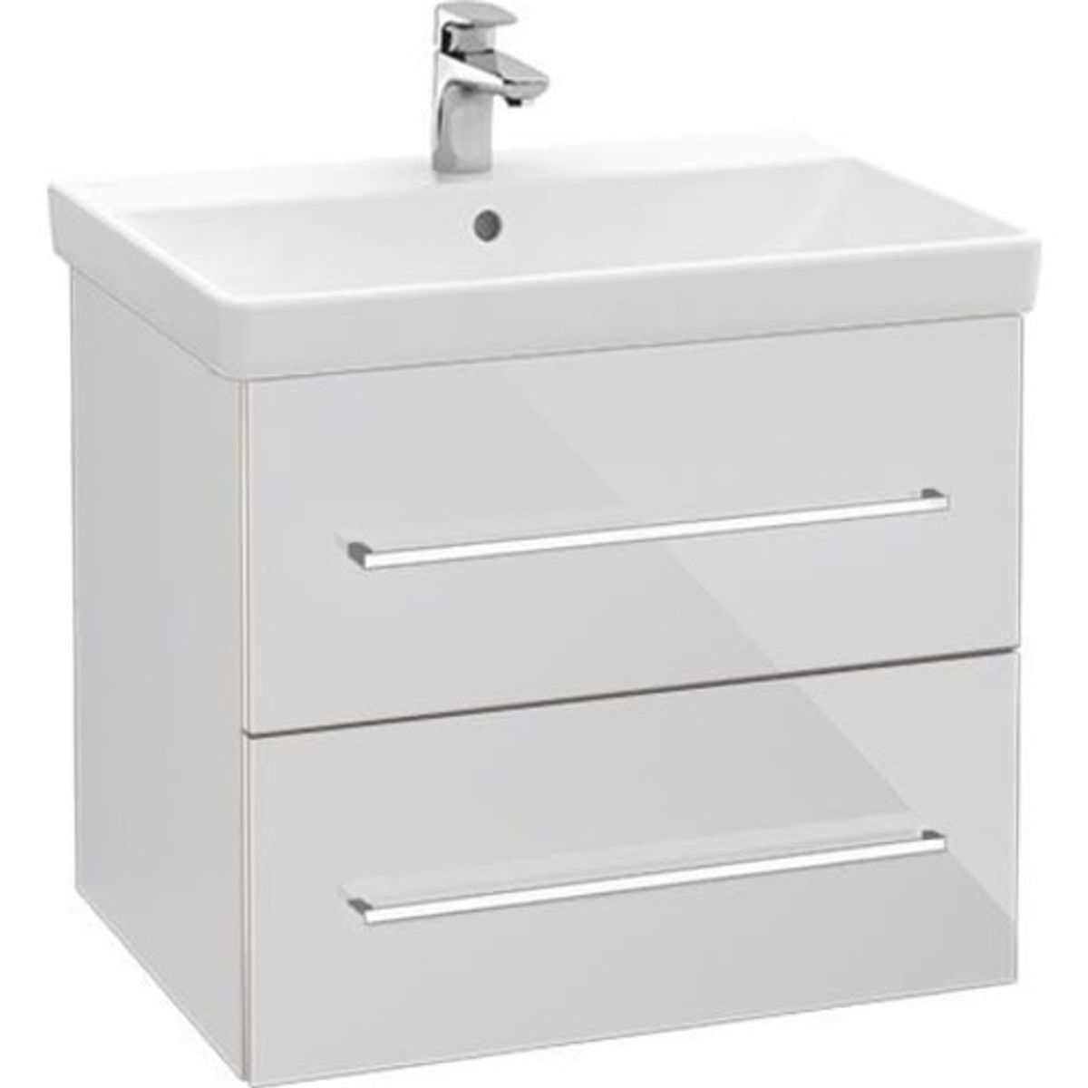 V&B A890 Avento vaskeskab CrystalWhite