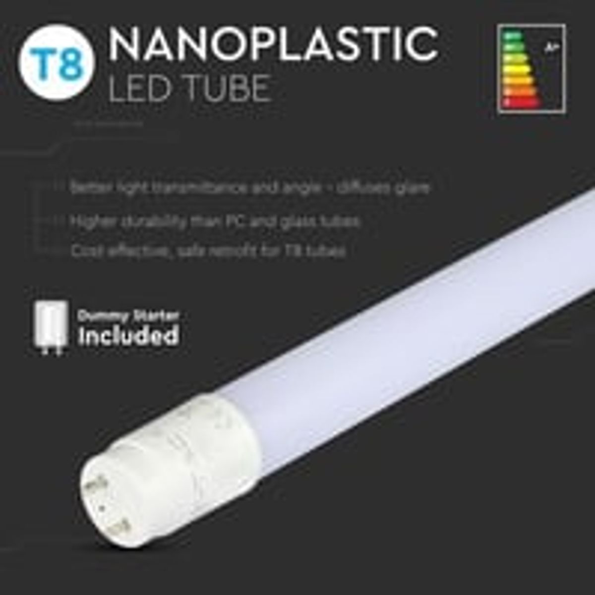 V-Tac T8-Value90 - 14W LED lysrr, 90 cm, 1200lm, RA80