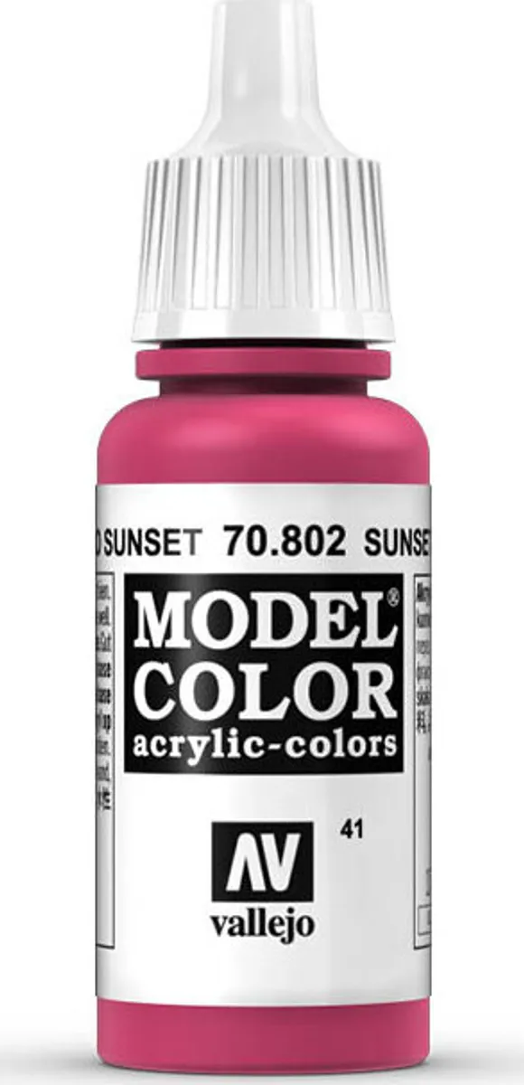 Vallejo - Model Color - Sunset Red Mat - 17-18 Ml - 70802