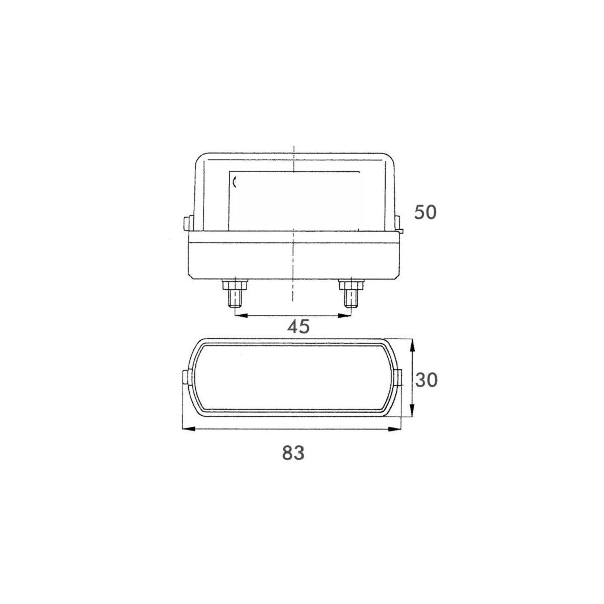 Variant LED numerpladelygte m/0,5m kabel