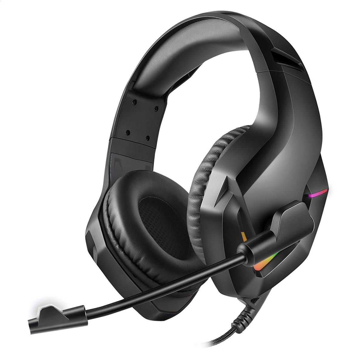 VARR RGB Gaming Headset - 50mm drivere - Sort