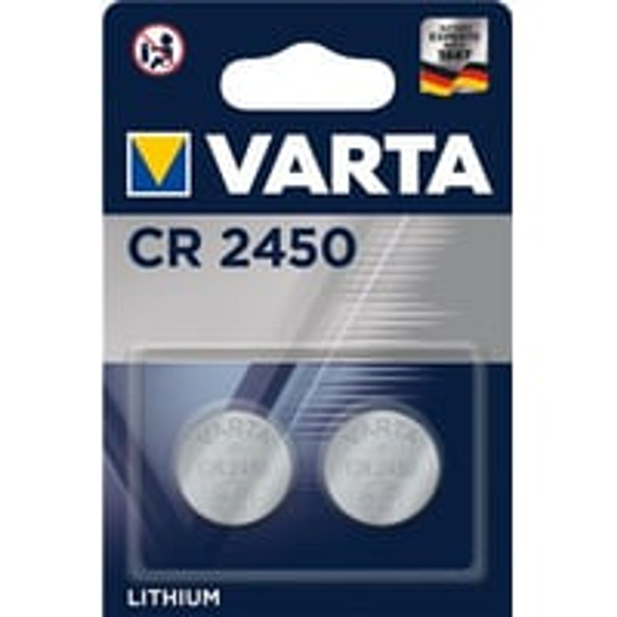 Varta Batteri LITHIUM CR2450 2 stk