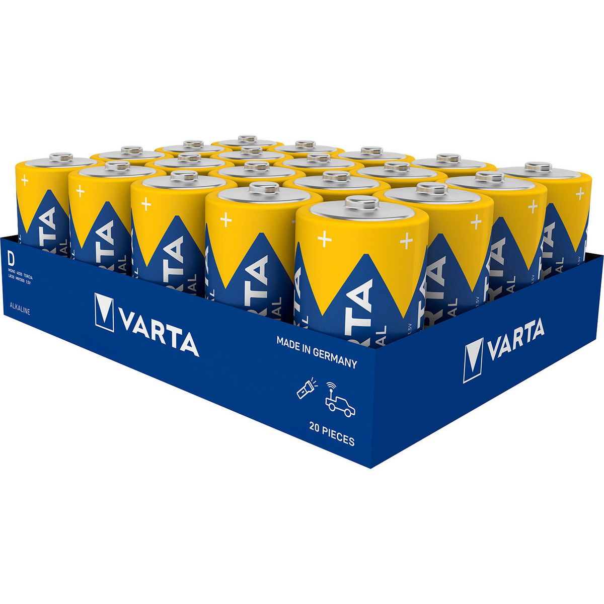 VARTA Industrial batteri D/LR20 1.5 v 20 stk