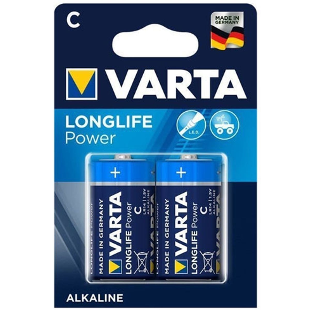 Varta Longlife Power C Batterier - 2 stk