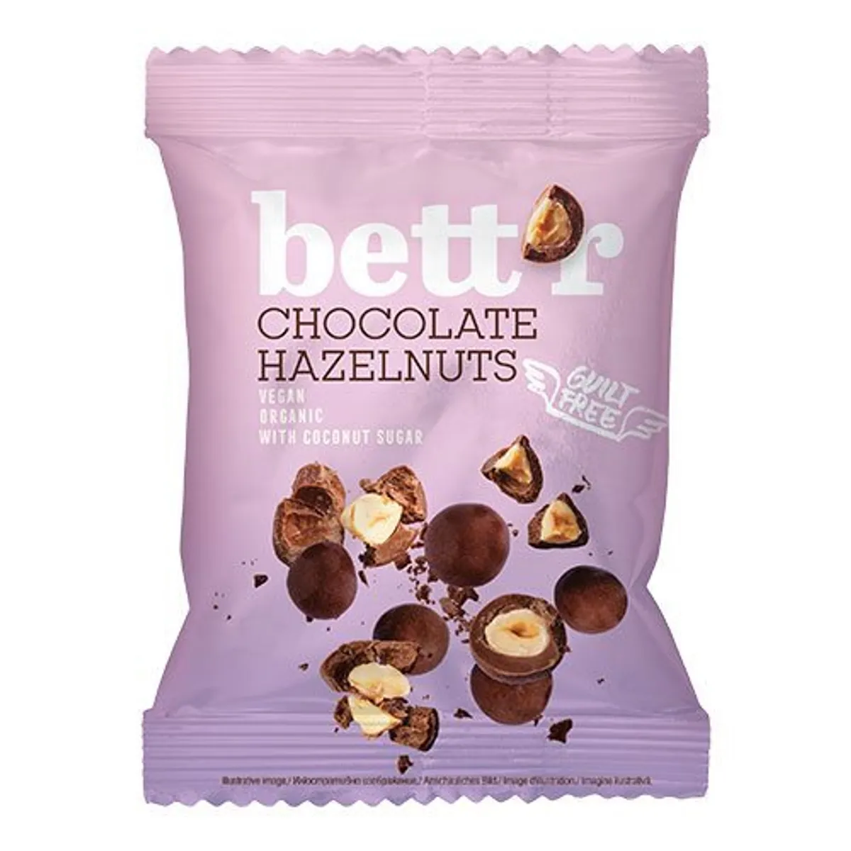 Vegan choko hasselnødder Økologisk - 40 gram