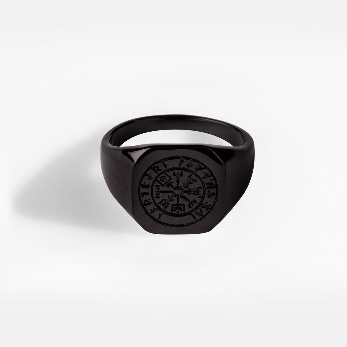 Vegvisir Signature - Sort ring - Str. 8 - Herre - Northern Legacy