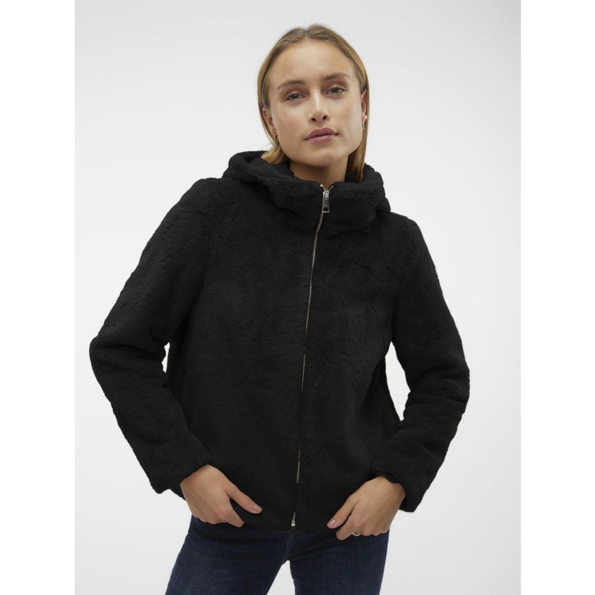 Vero Moda dame jakke VMSONJAHOODIE - Black