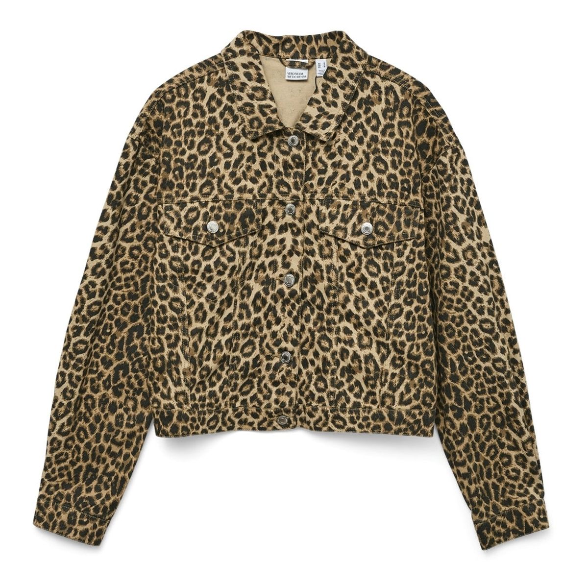 VERO MODA dame jakke VMTALLULAH - Silver Mink LEOPARD