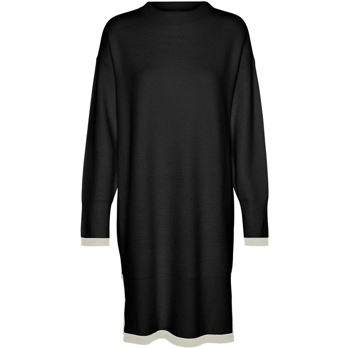 VERO MODA dame kjole VMSABA - Black W BIRCH CONTRAST