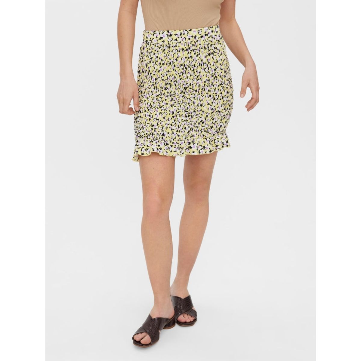 Vero Moda dame nederdel VMOLEA - Lemon Meringue Olea