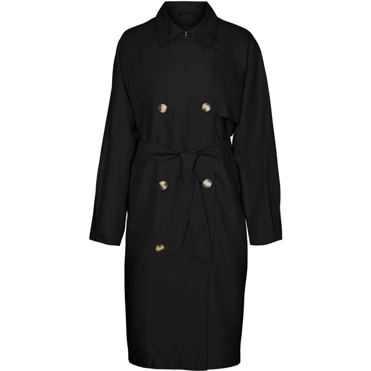 VERO MODA dame trenchcoat VMDOREEN - Black