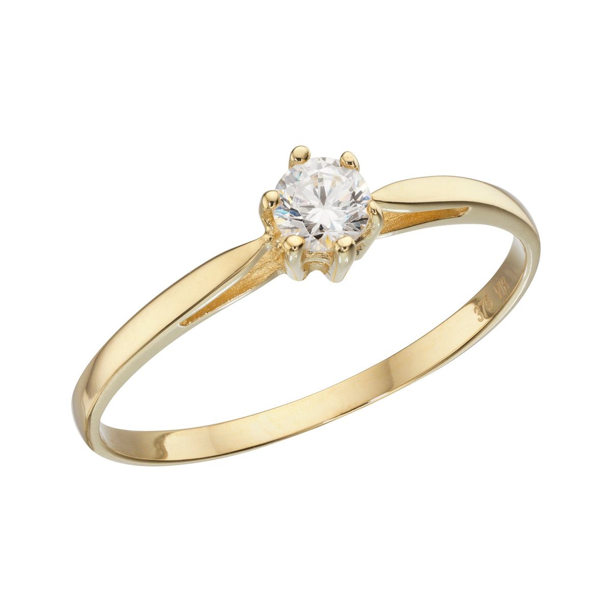 Vibholm Guld - Solitaire ring 9 kt.