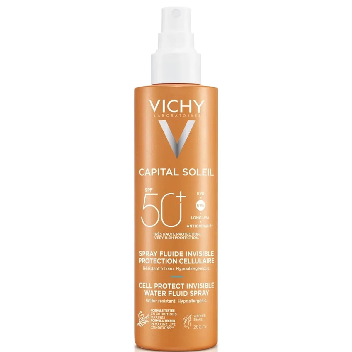 Vichy Capital Soleil Cell Protect Invisible Water Fluid Spray SPF 50+ - 200 ml