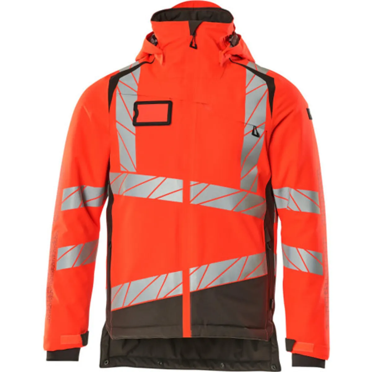 VINTERJAKKE,5XL,HI-VIS RØD/MØR