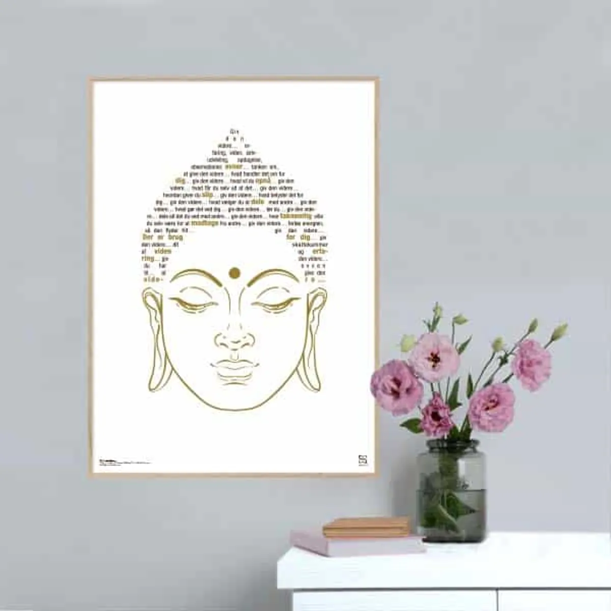 Visdomsbuddhaen - Songshape plakat - 15 x 21 cm / XS / lodret