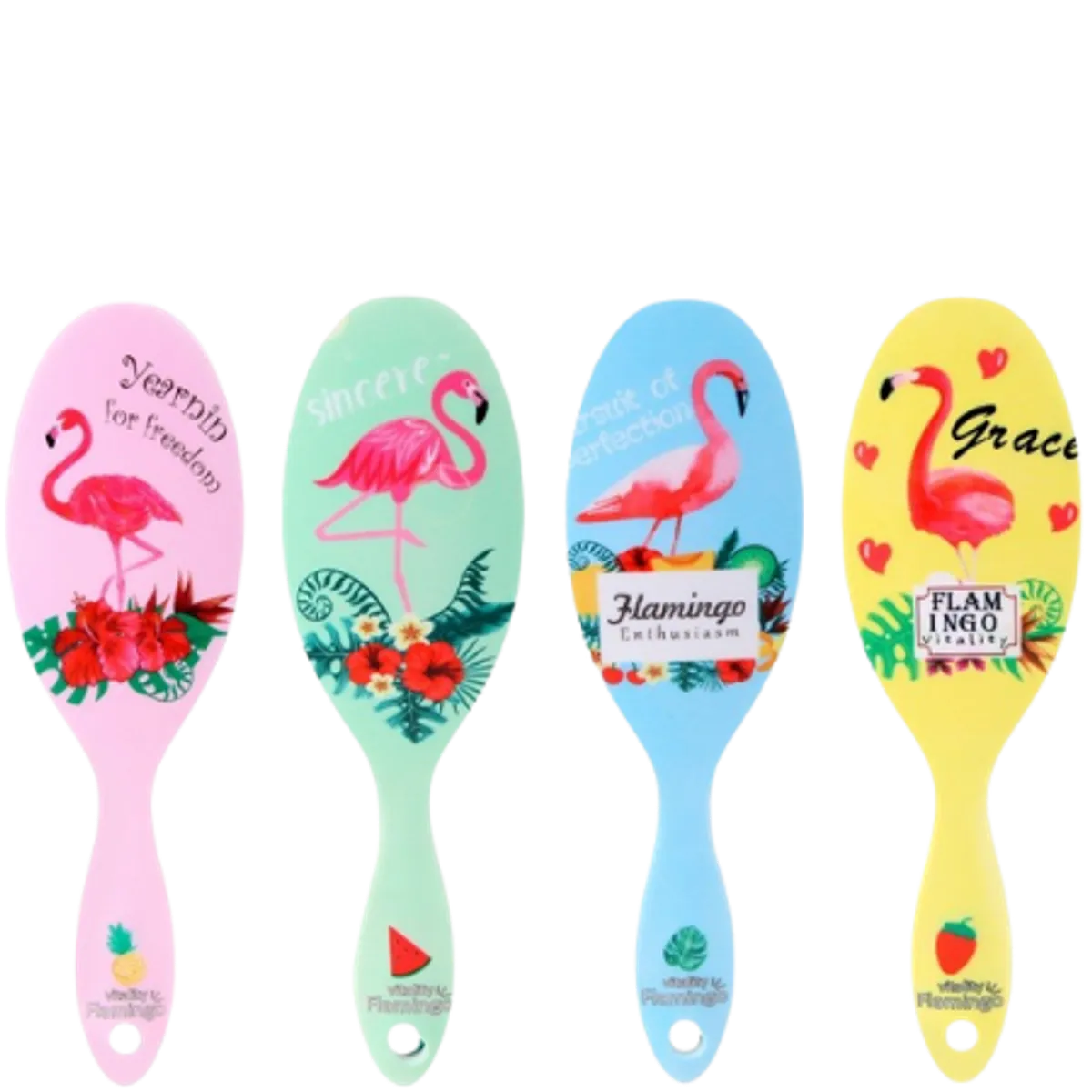 Vitality Flamingo Hårbørste - Assorteret