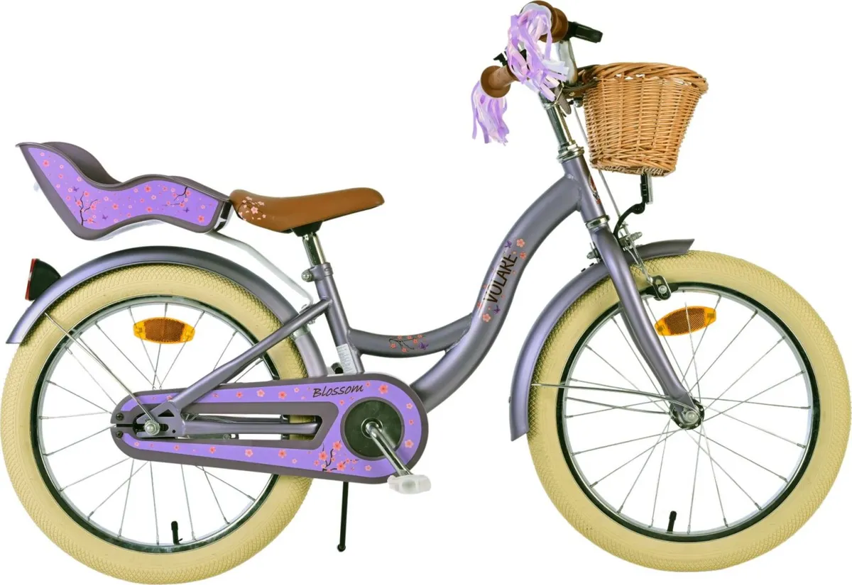 Volare - Børnecykel - 18'' Tommer - Blossom Lilla