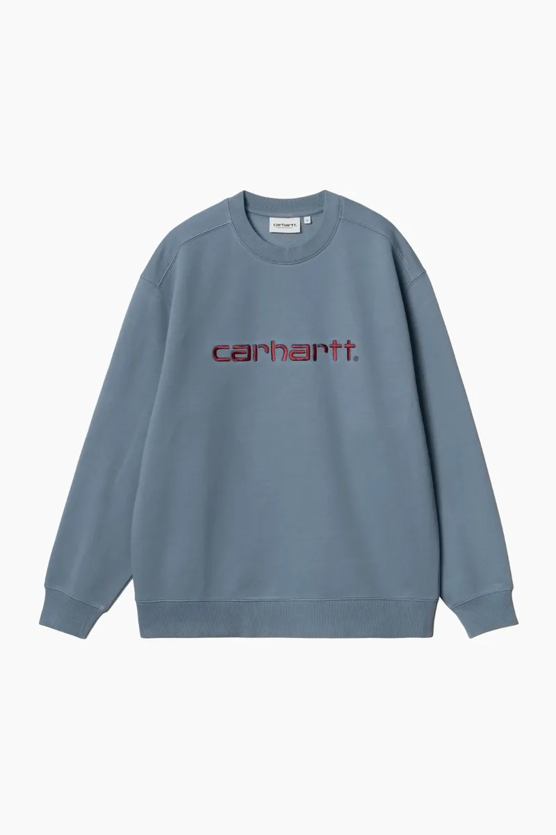 W' Carhartt Sweat - Positano/Malbec - Carhartt WIP - Blå L