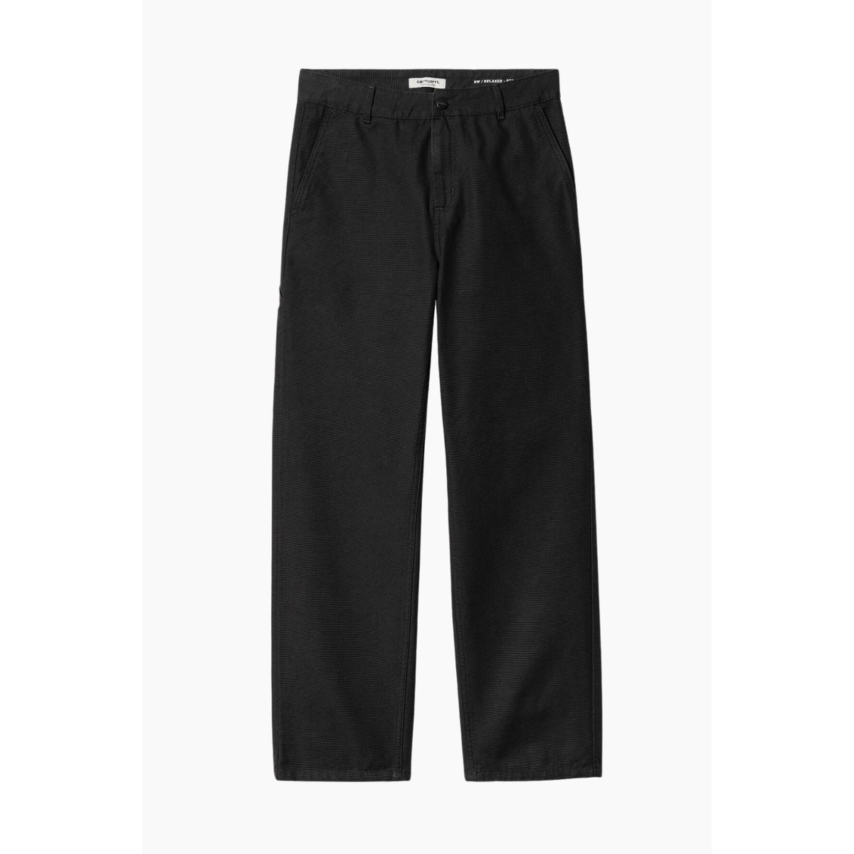 W' Pierce Pant Straight (Hubbard) - Black Rinsed - Carhartt WIP - Sort 24