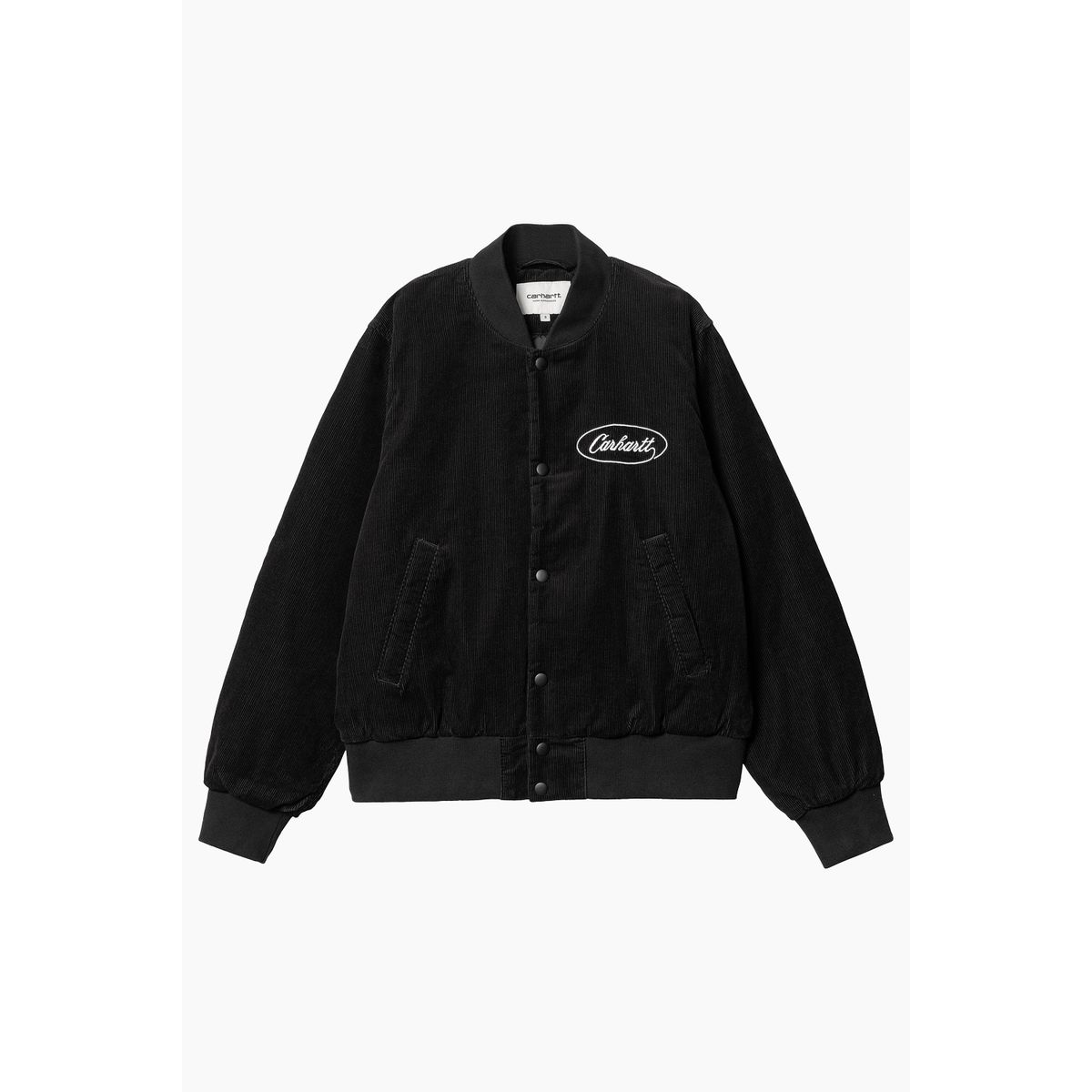 W' Rugged Letterman Jacket - Black/Wax - Carhartt WIP - Sort M