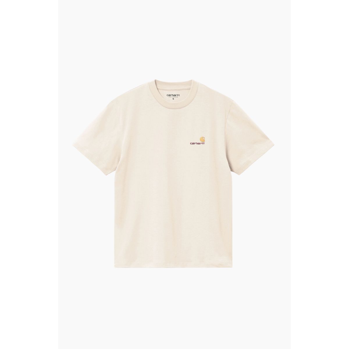 W' S/S American Script T-Shirt - Moonbeam - Carhartt WIP - Creme L