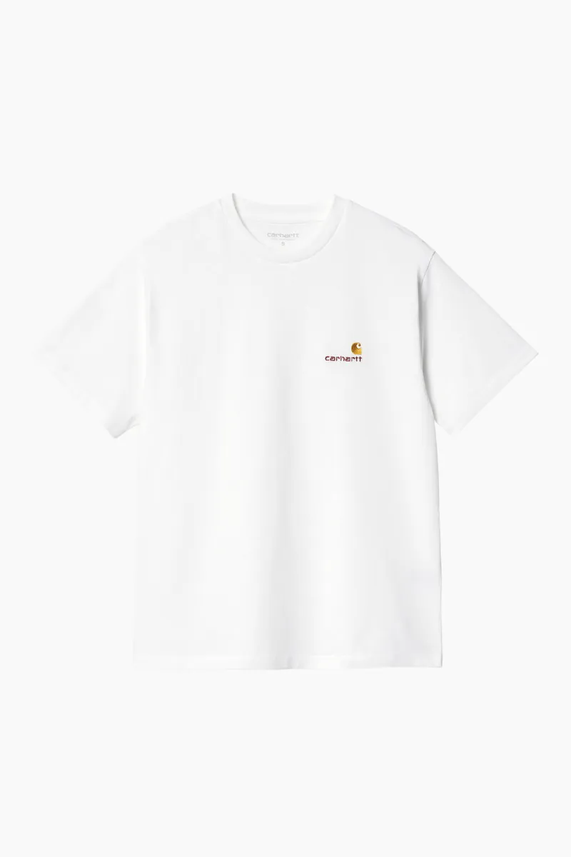 W' S/S American Script T-Shirt - White - Carhartt WIP - Hvid M