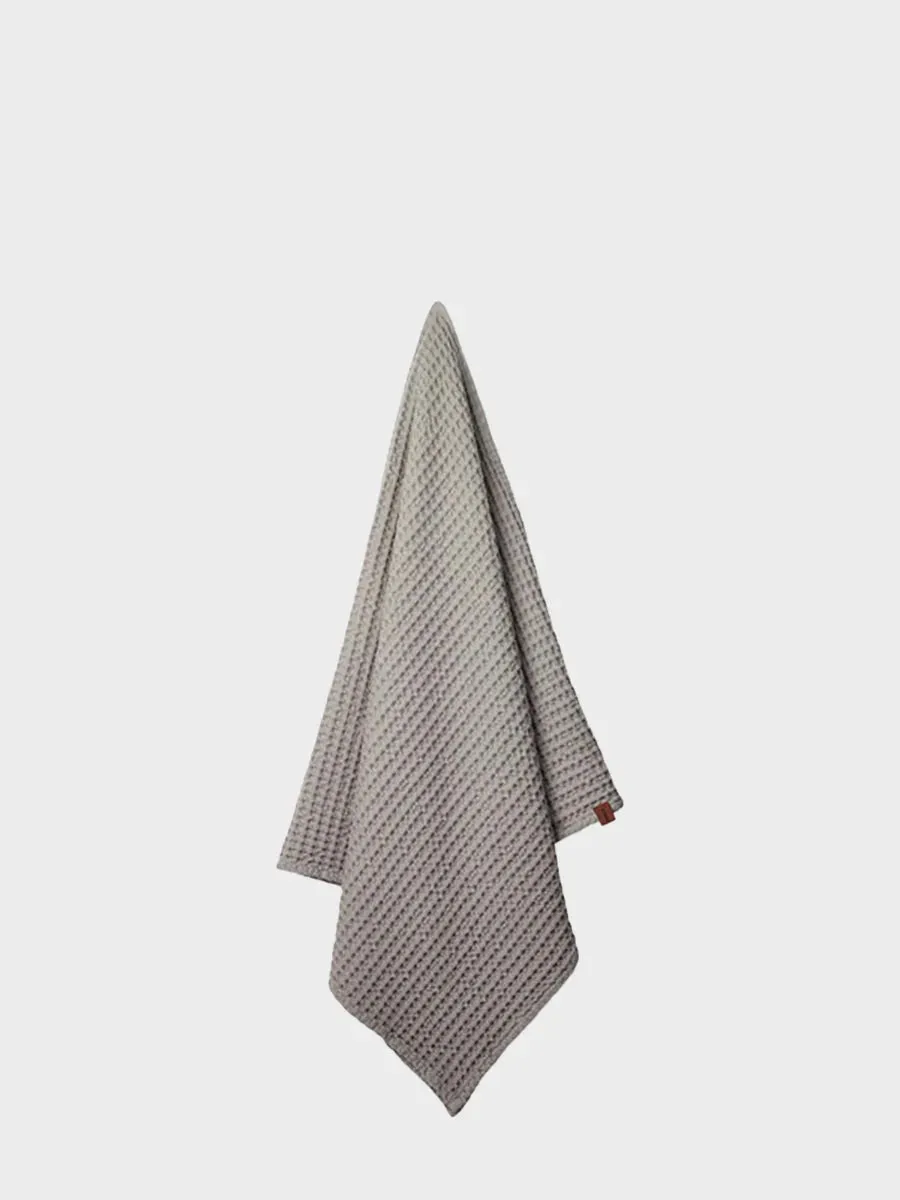 Waffle Bath Towel - Stone