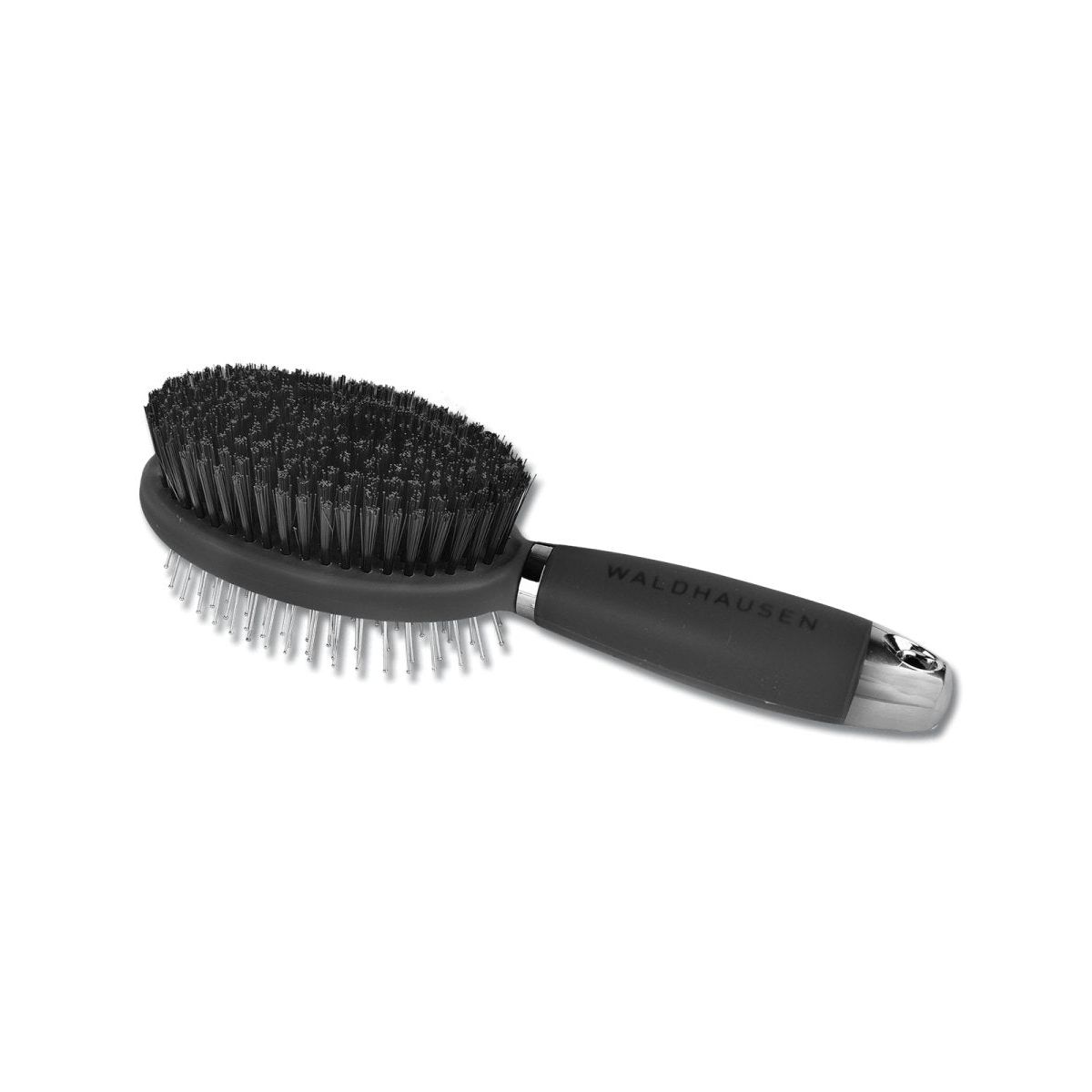 Waldhausen Double side brush with gel handle - Sort