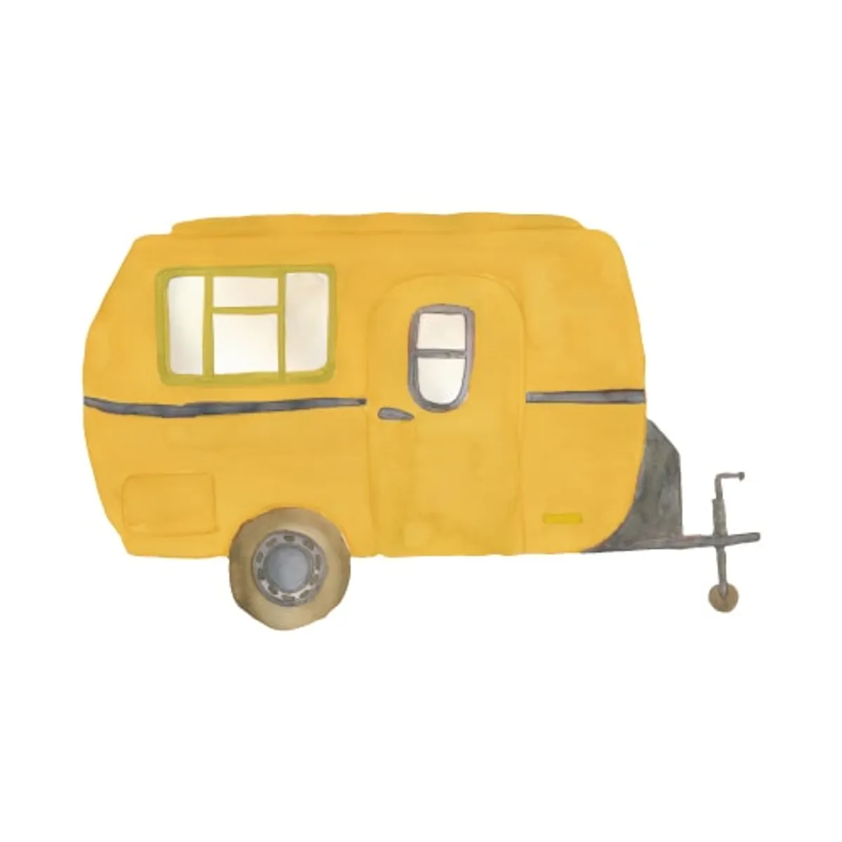 Wallsticker Retro caravan - Multi