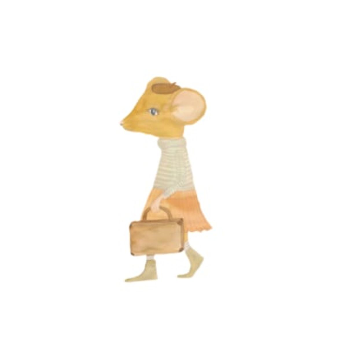 Wallsticker Sophia the Traveler - Beige